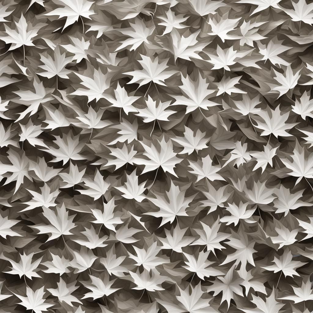 Ethereal Spirits Emerging from Origami Maple
