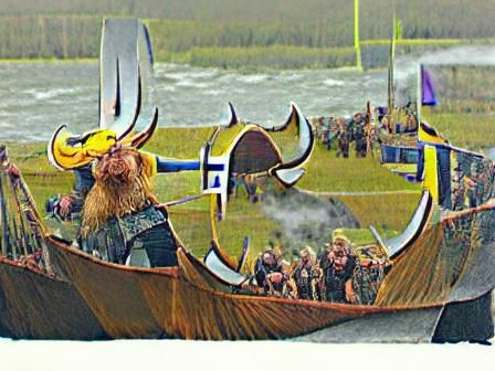 Fearsome Viking Warrior in Digital Art