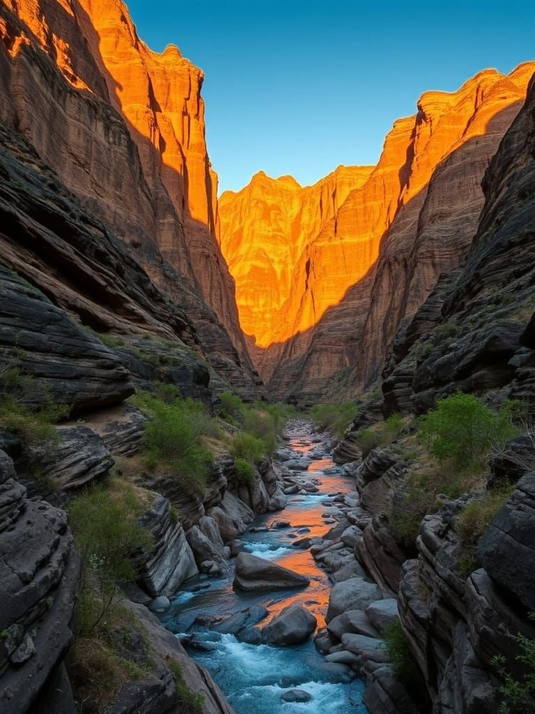 Sedimentary Rock Formations at Meiringspoort Ravine