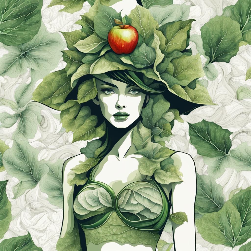 Fruit and vegetable clothes in conjuntion with daily challen...