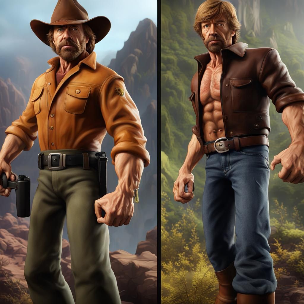 Epic Showdown: Two Figures Clash in Fantasy Art