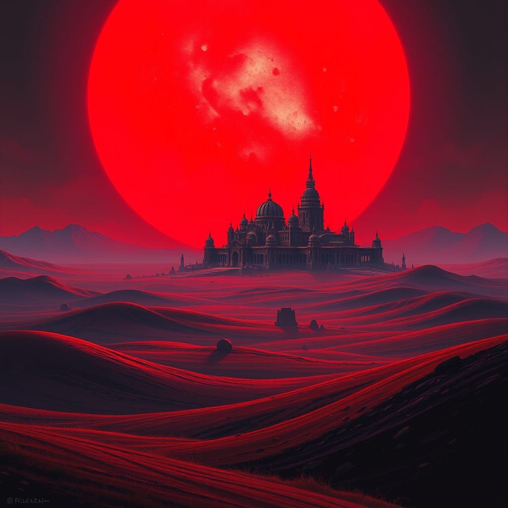 Mystical Sith Planet Rhelg Under Crimson Skies