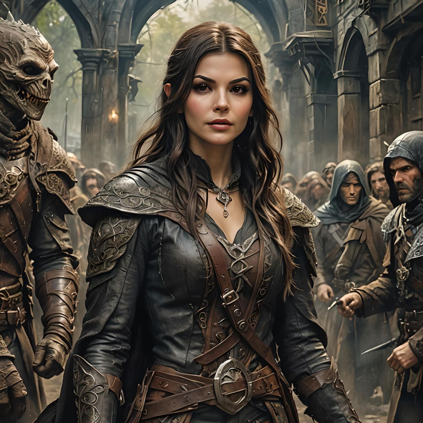 Fantasy Thief Portrait in Magazine Cover Style