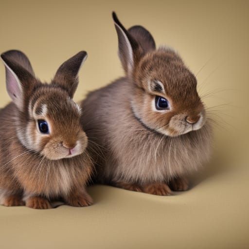Adorable Baby Bunnies in Natural Light