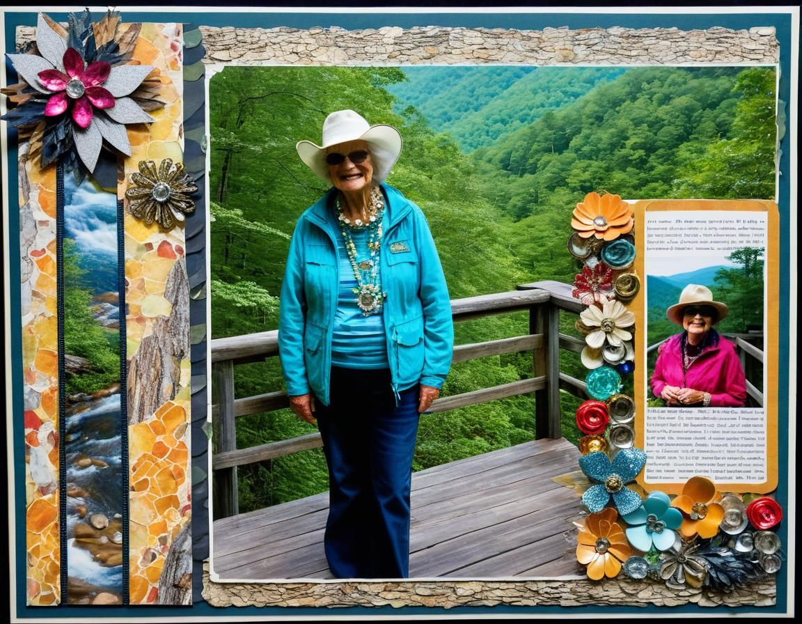 Bejeweled Tourist in Great Smokey Mountains