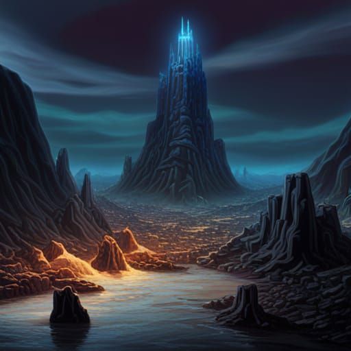 Grayskull Stock Market Crash: Digital Matte Painting
