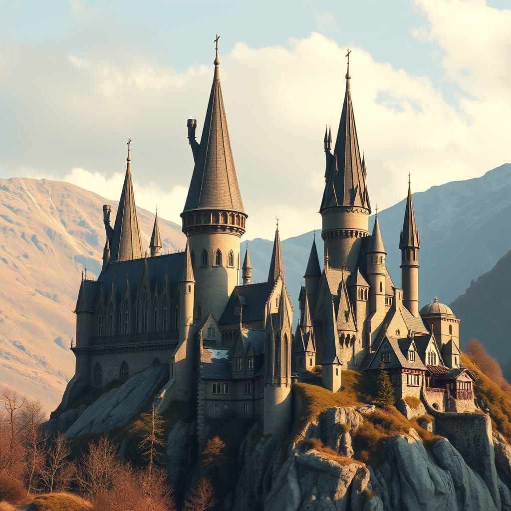 Hogwarts Castle in Scottish Highlands, Dreamy Architecture