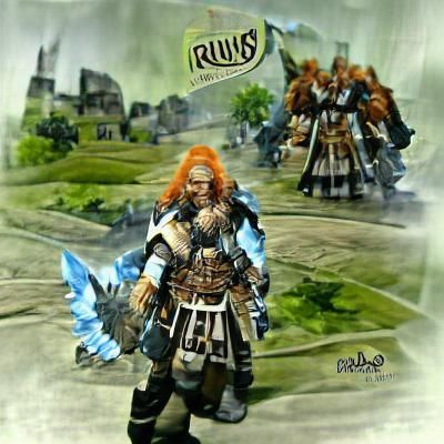 Guild Wars Inspired Fantasy Character Portrait