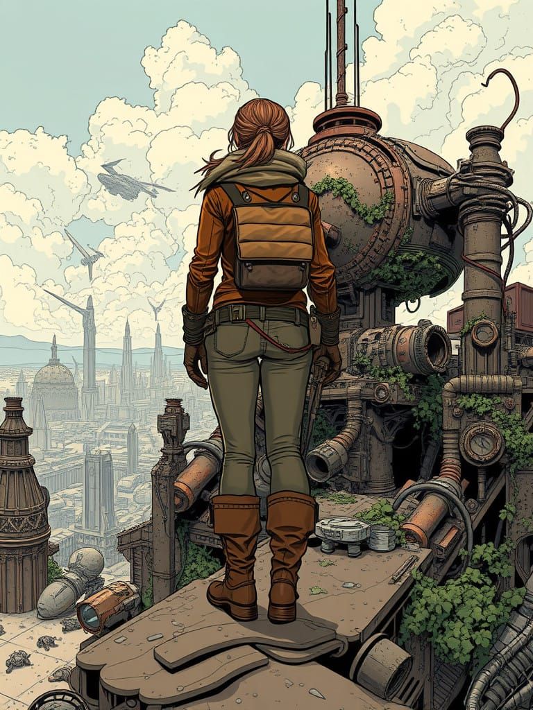 Disenchanted Space Captain in Alien Ruins