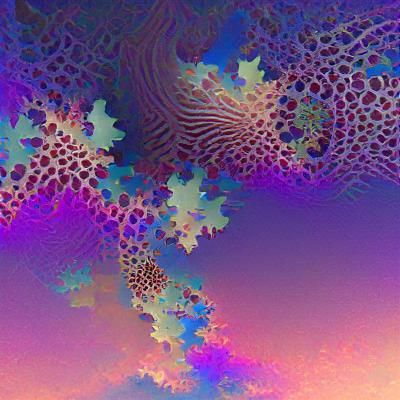 Abstract Fractal Design in Vivid Colors