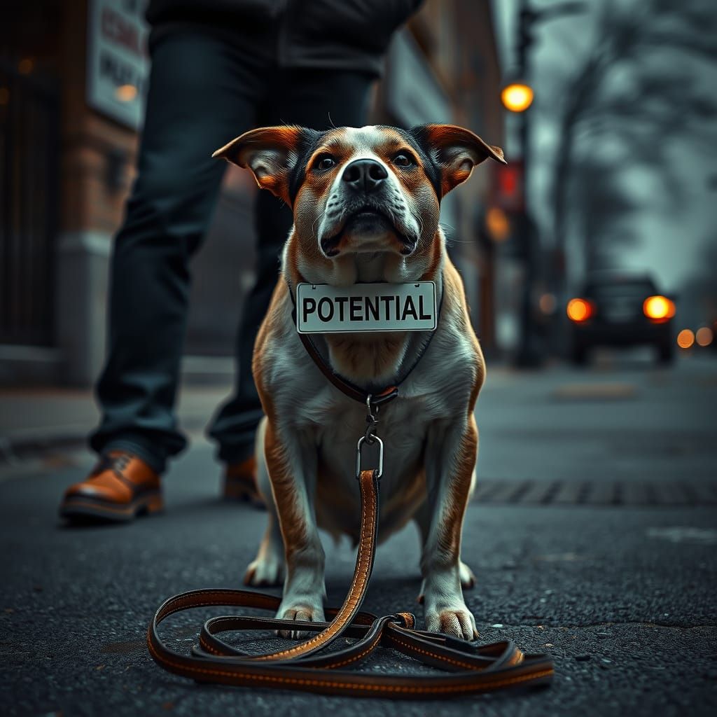 Dog Walks Away From Owner With 'Potential' Tag