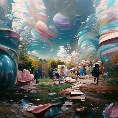 Whimsical Wonderland Oil Painting