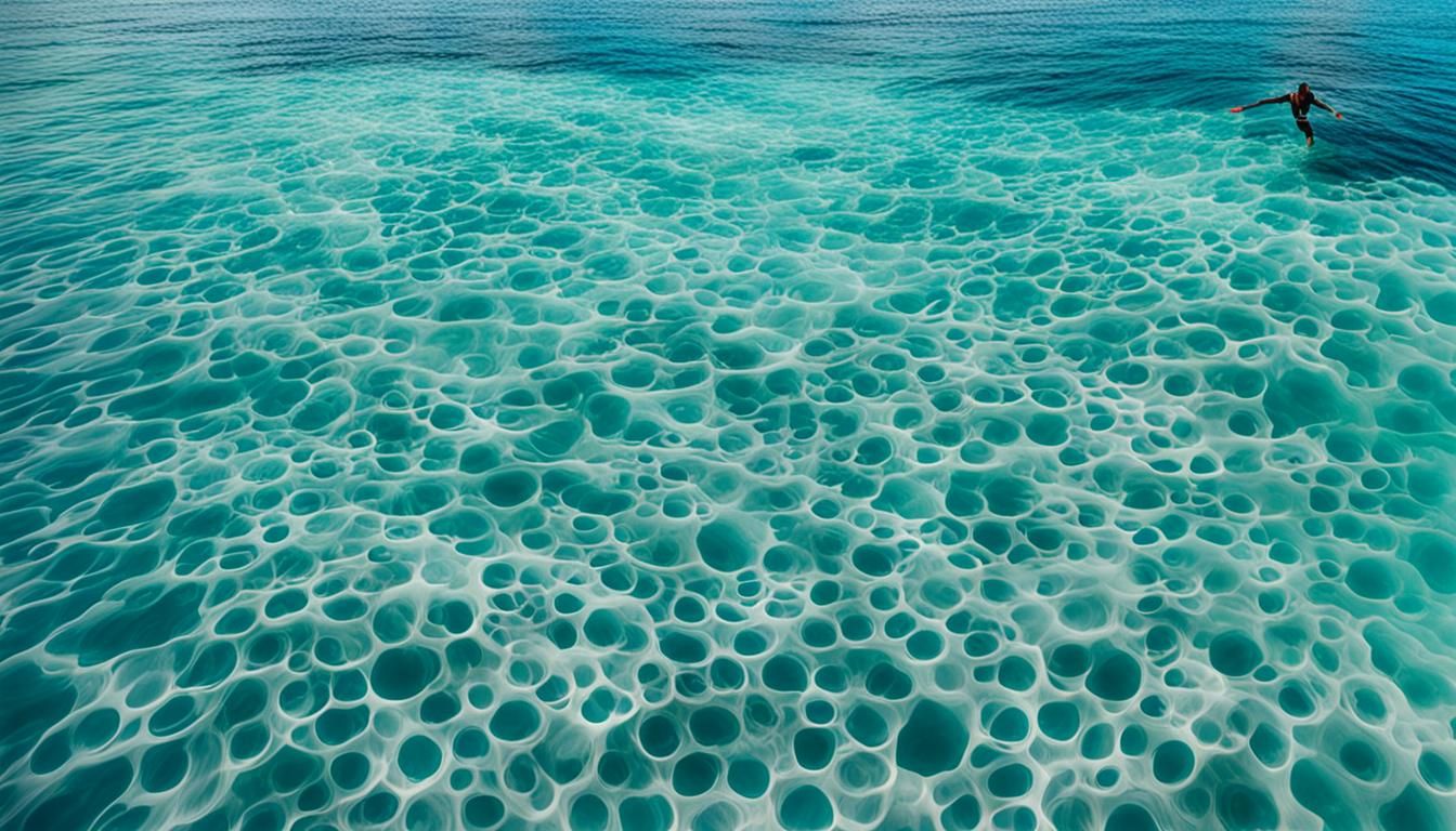 Bahamas Blue Water with Cloud Waves