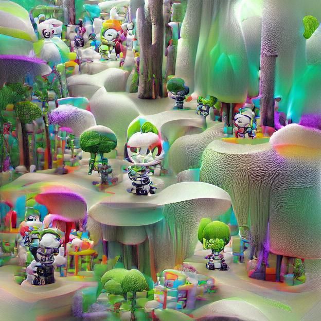 AI Generated Image of Candyland