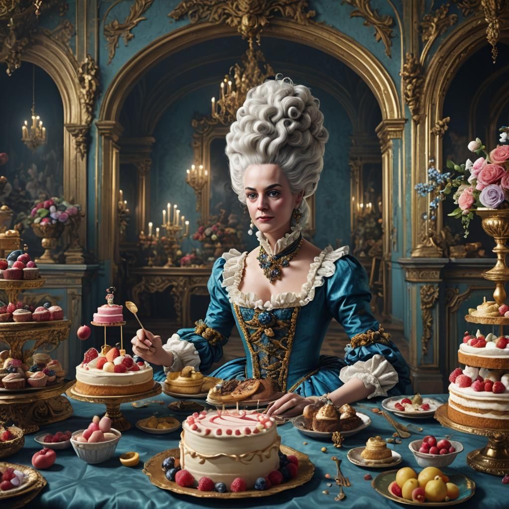 Detailed Painting of Marie Antoinette on Artstation