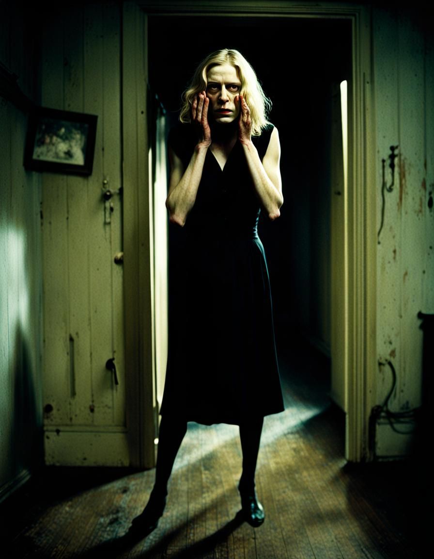 Sinister Cinematic Establishing Shot in Horror Style