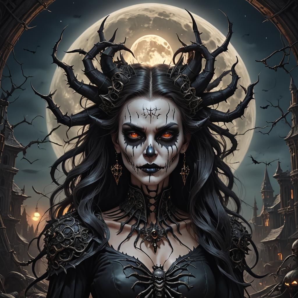 Tarantula demon goth