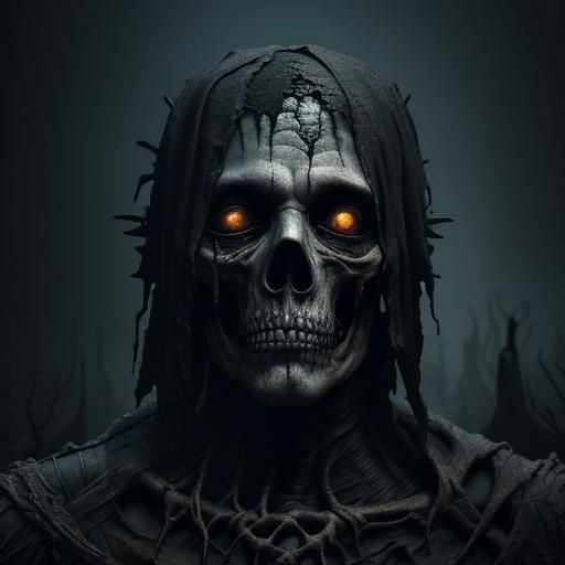 Decaying Shadow Creature in Dark Fantasy Style