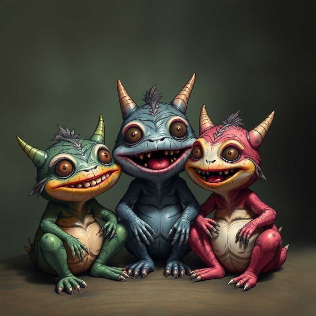 Grateful Gathering of Cute Creepy Creatures