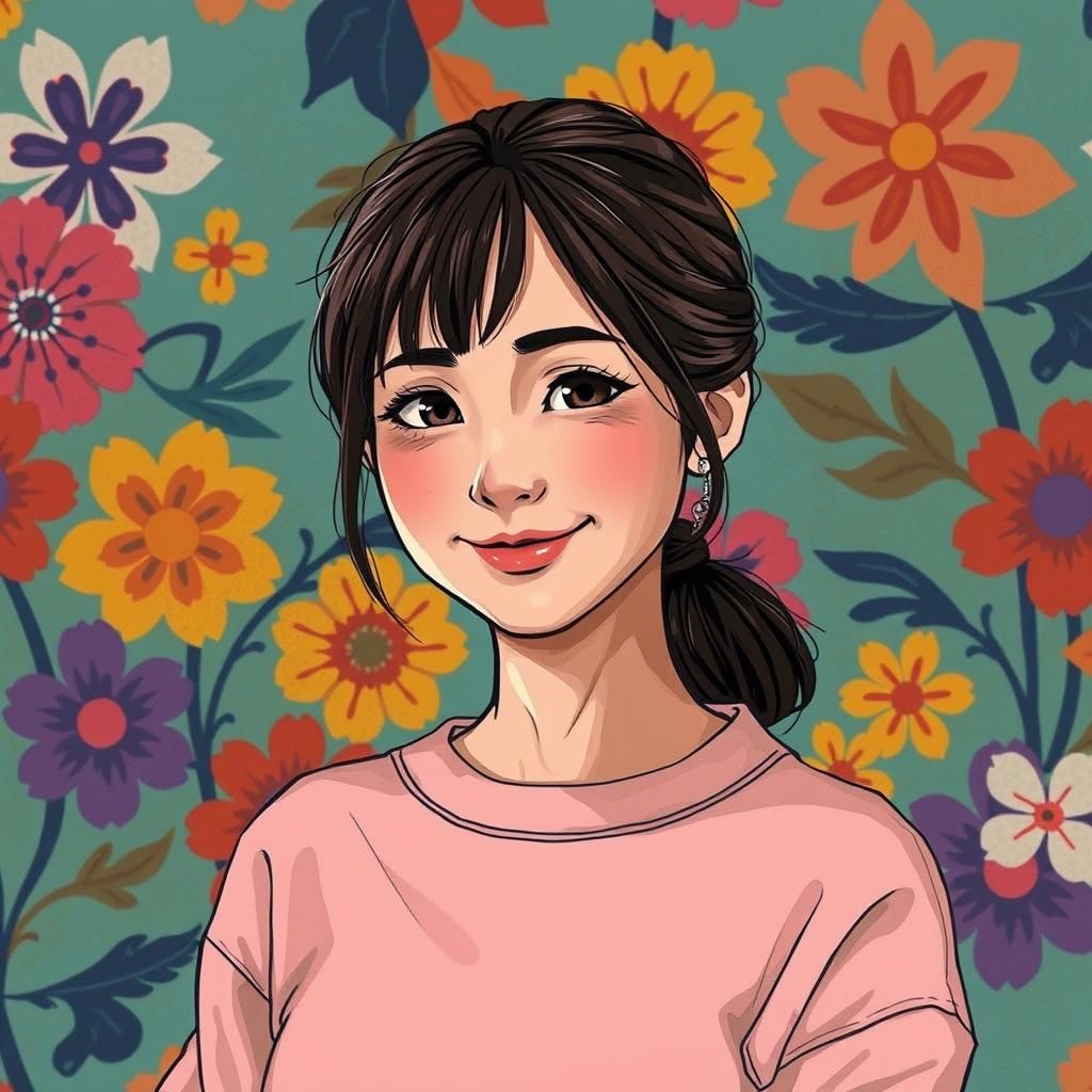 80s Portrait with Manga-Inspired Cel-Shading