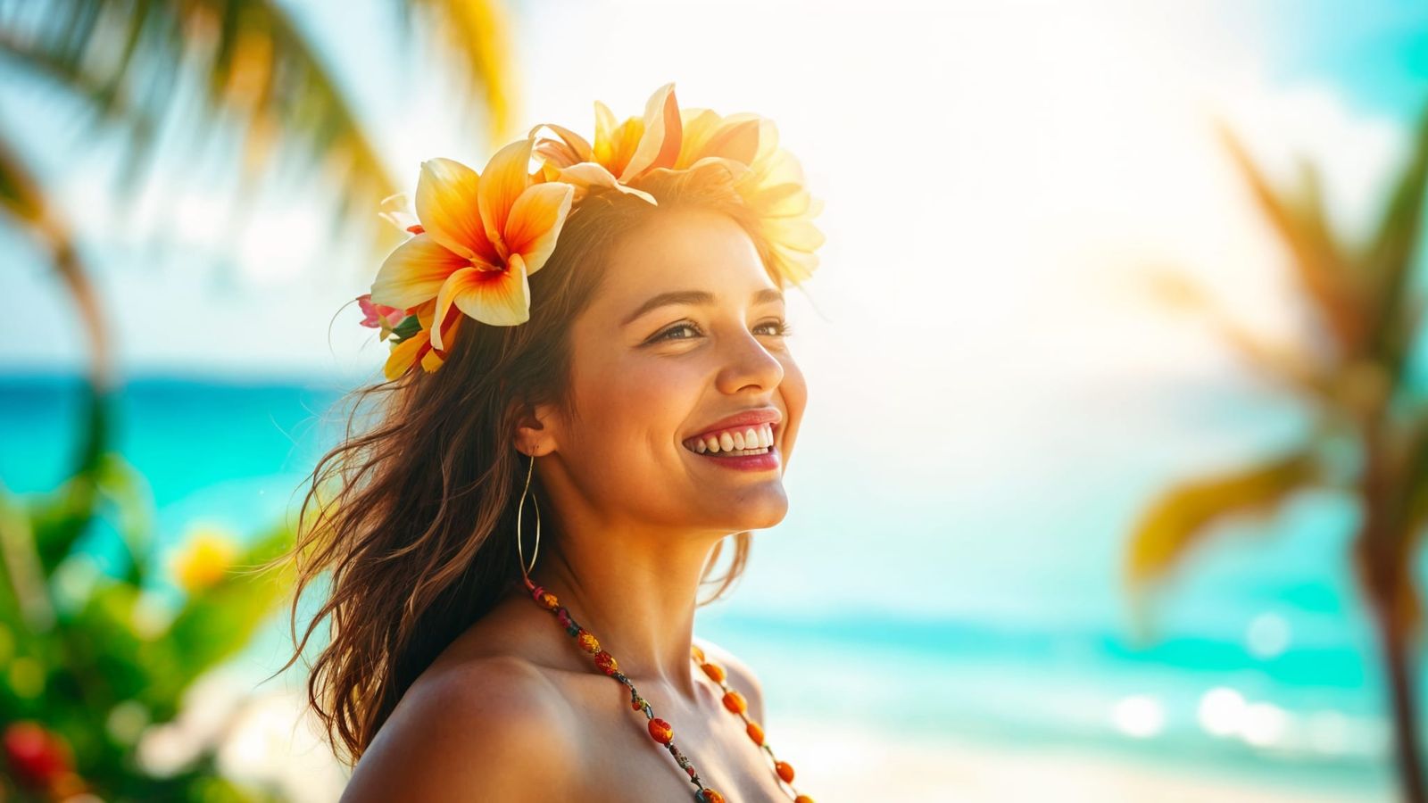 Surreal Native Landscape with Vibrant Flowers in Bokeh Effec...