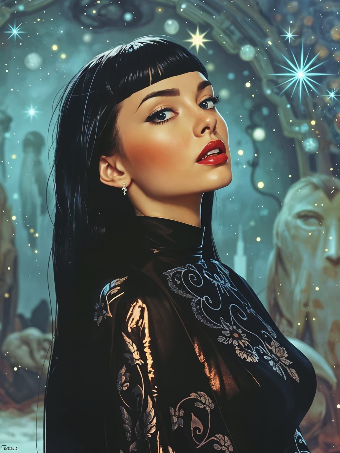 Retrofuturistic Romantic Liminal Space Beauty