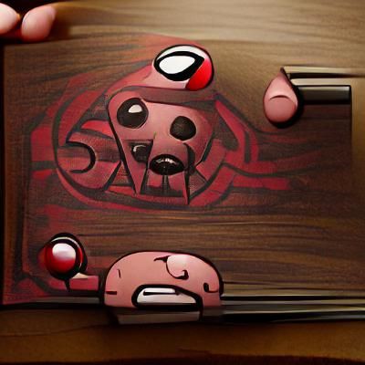 Art Deco Binding of Isaac Illustration