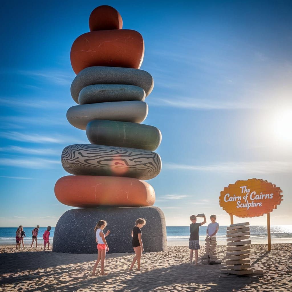The Cairn of Cairns abstract sculpture