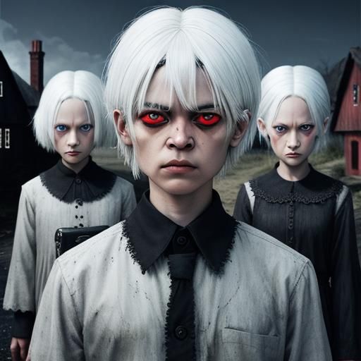 Eerie Children with Red Eyes: Village of the Damned
