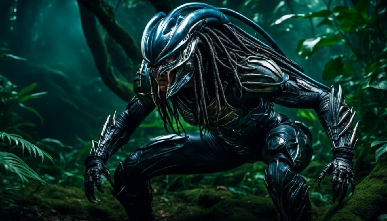 Britney Spears as a Bio-Punk Predator Alien