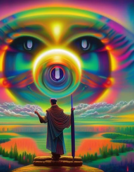 Surreal Depiction of God in Fantasy Art