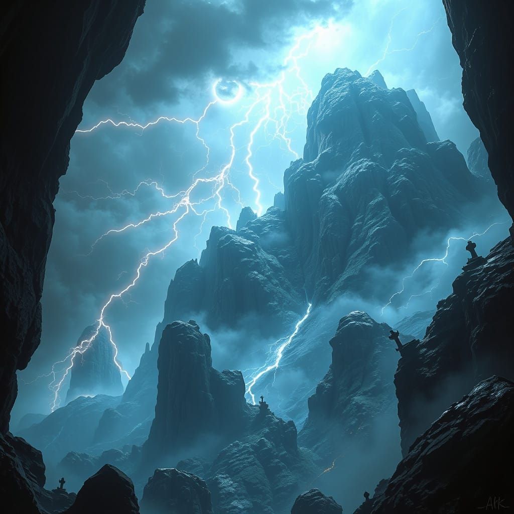 Fantastical Thunderstorm Landscape in Deep Color