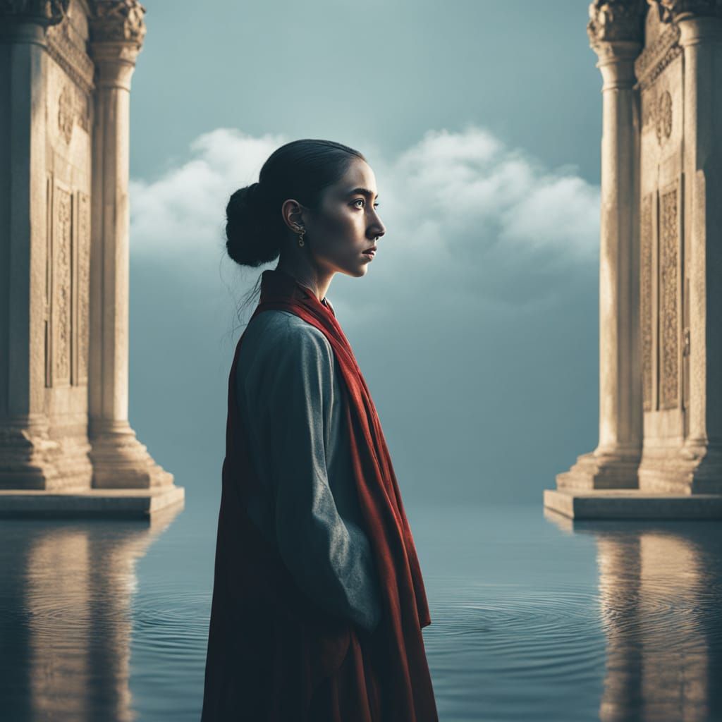 Hyperrealistic Portrait in Monasterial Atmosphere