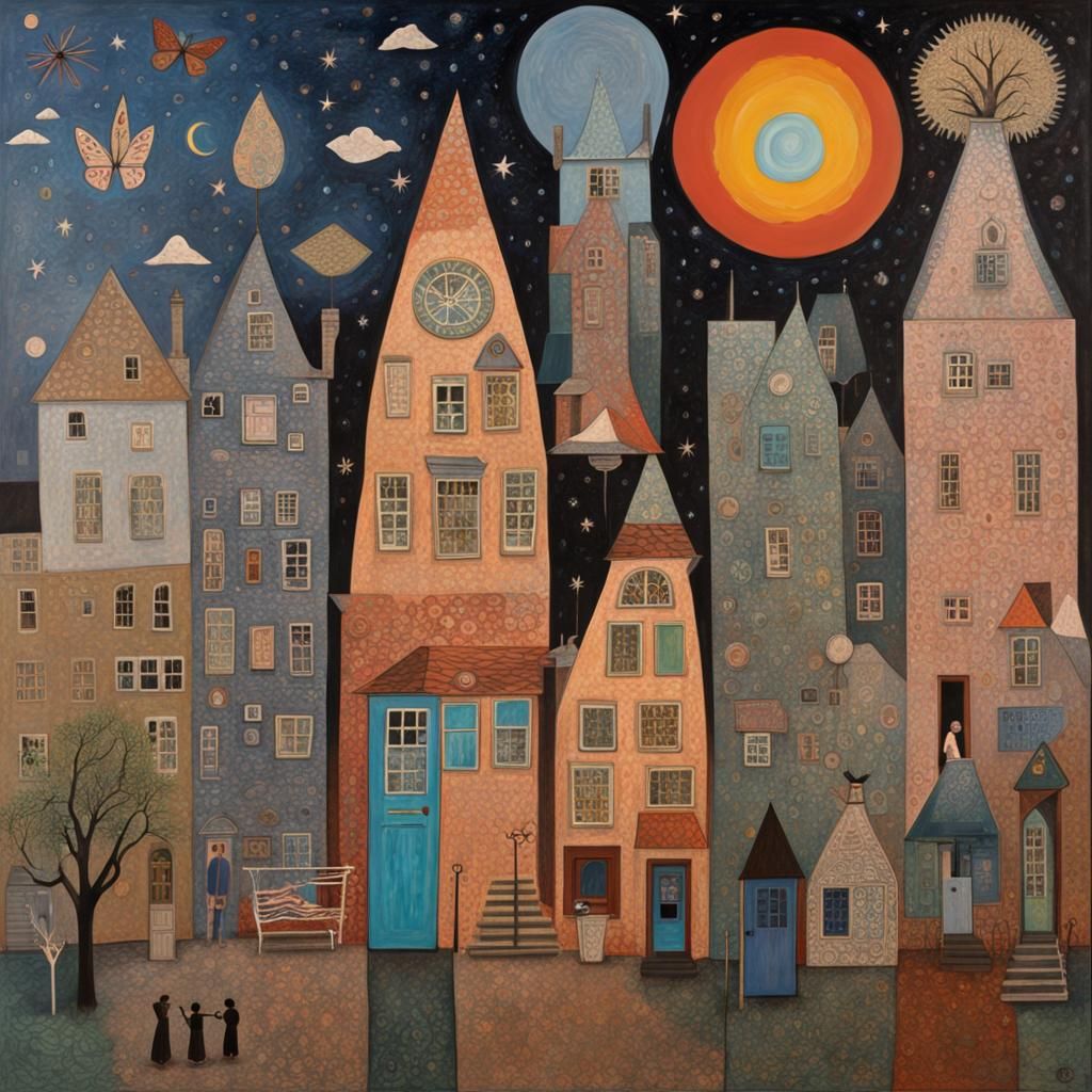Visionary Folk Art Dreamscape