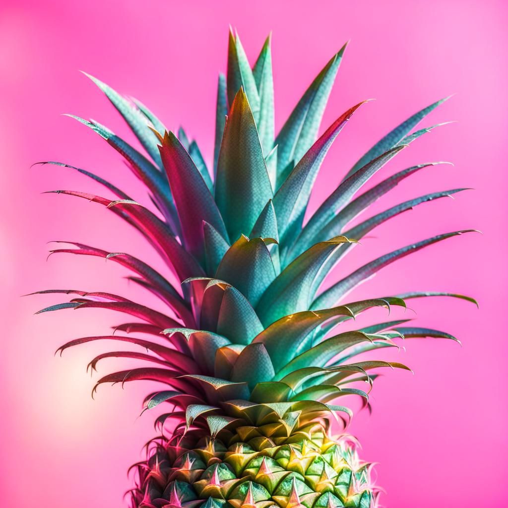Iridescent Pink Pineapple in Divine Sunshine