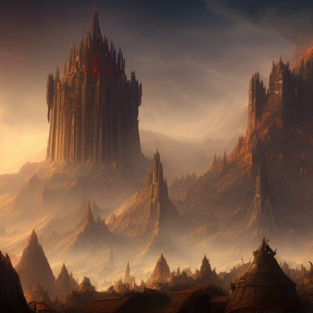 Fantastical Tartarian Empire: Detailed Matte Painting
