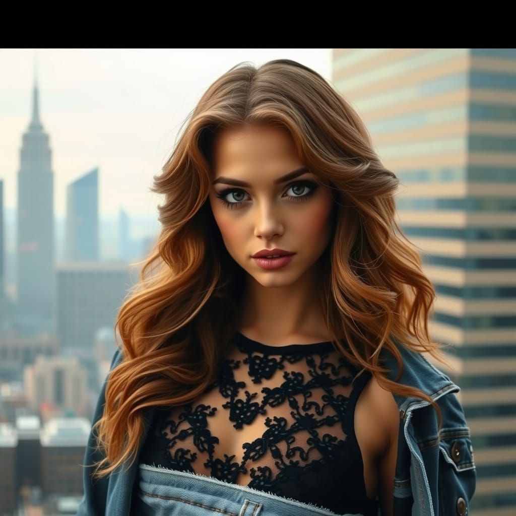 Portrait of a Young Woman in Urban Setting