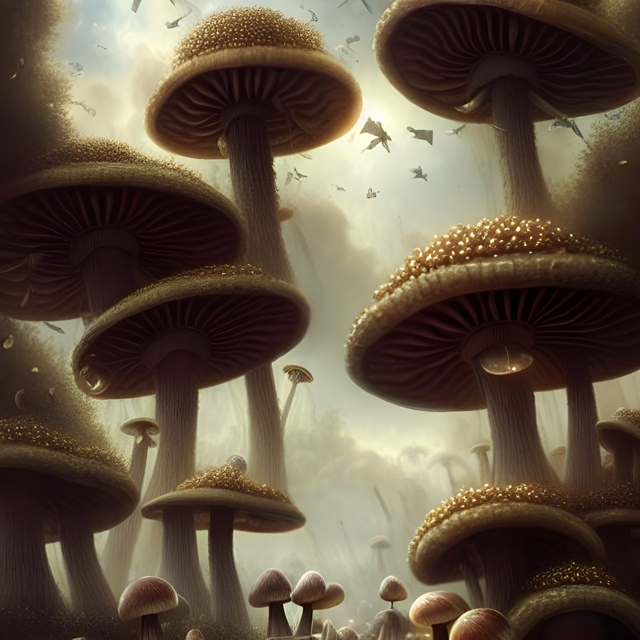 Magical Corncob Village on Mushroom Planet