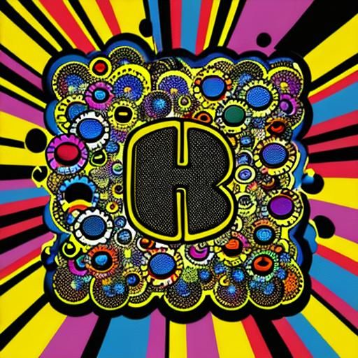 Letter S in Vibrant Pop Art Style