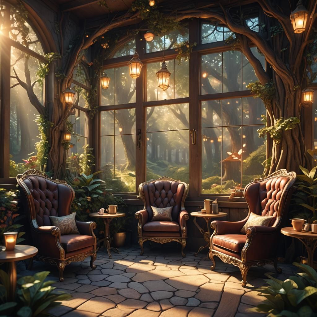 Magical Fairy Forest Path Concept Art