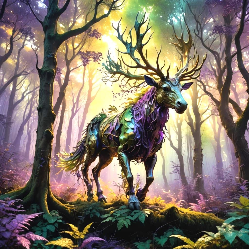 Magical Mysterious Forest in Abstract Art