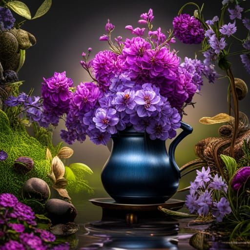 Melting Metal Flowers Inspired by Gertrude Jekyll