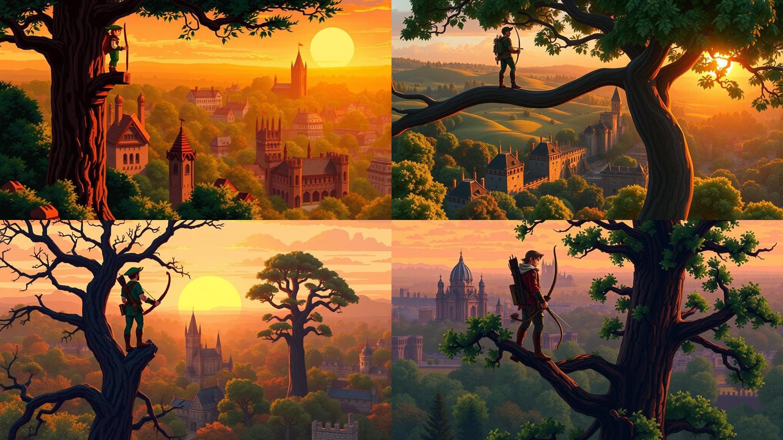 Robin Hood in 8-bit Pixel Art Style