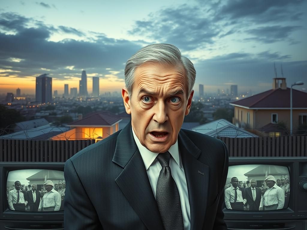 Panicked Man in Apartheid Johannesburg: Dystopian Multiple E...