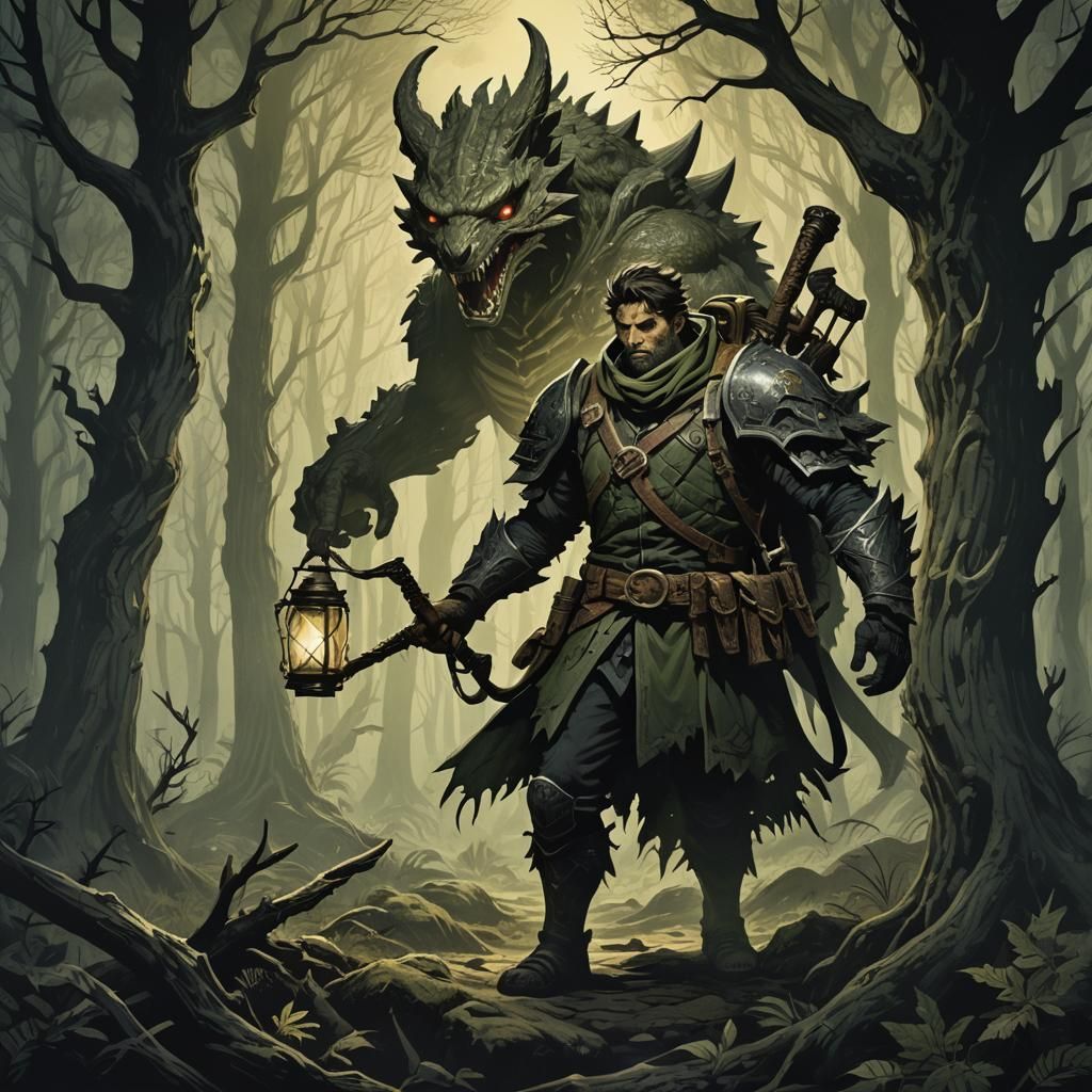Eerie Forest: Dark Fantasy Monster Hunter