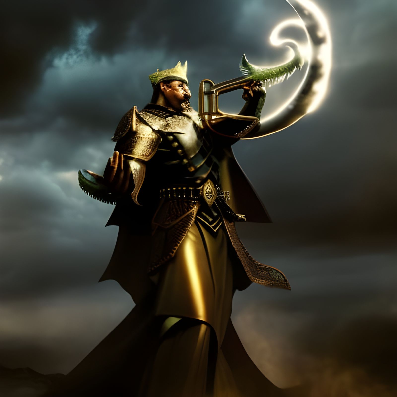 Amdusias as a human.