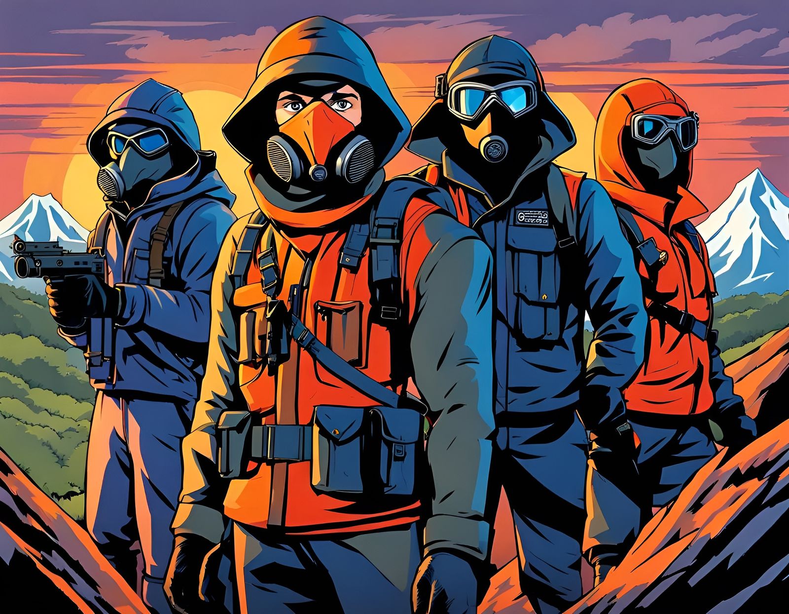 Team Enters Volcano Lair of The Gas Mask