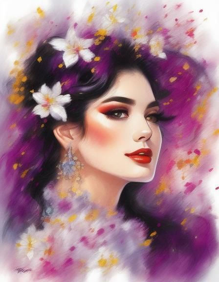 Hydrochromatic Pyrospray in Kinetic Pointillism Style