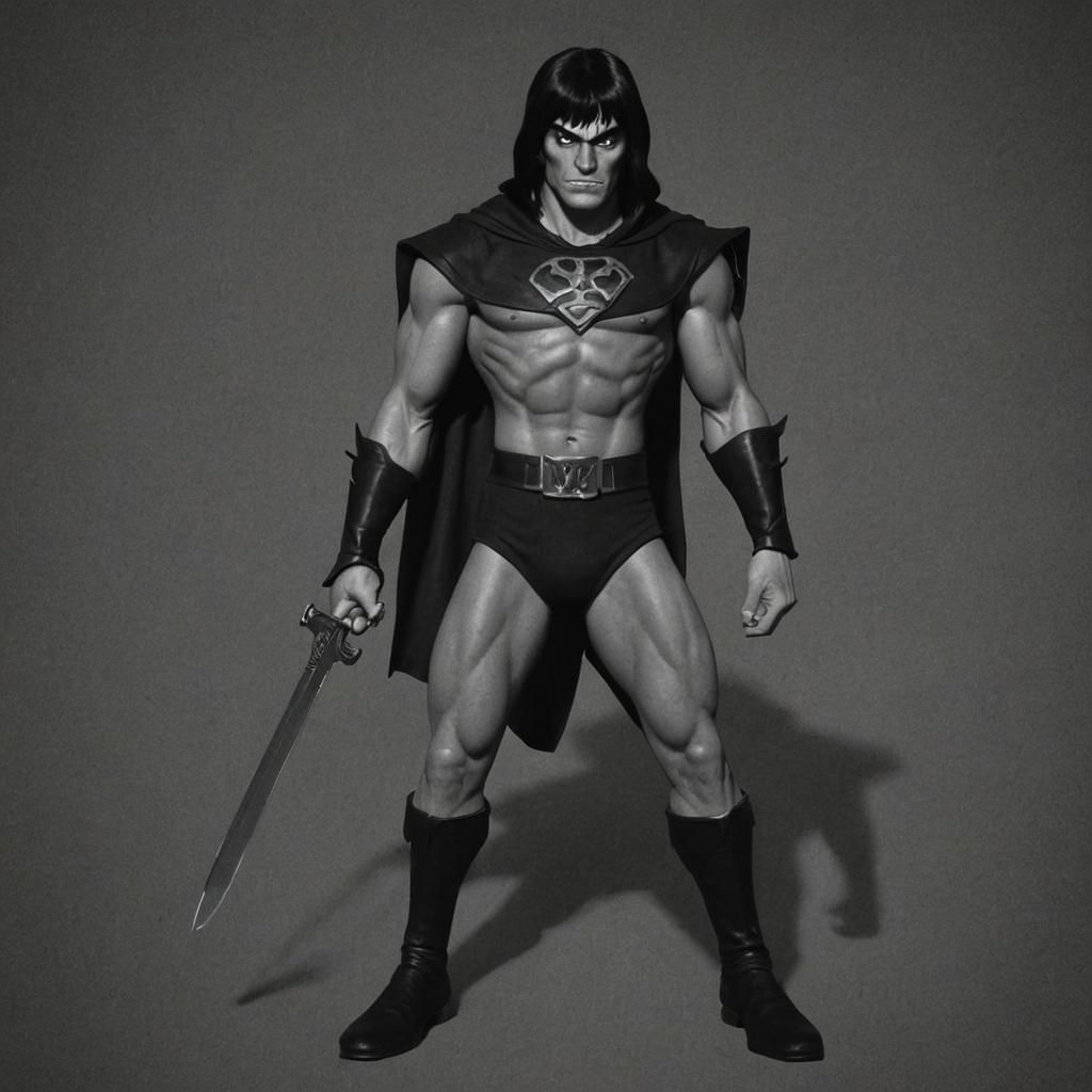 Grimdark Scene in Filmation Style