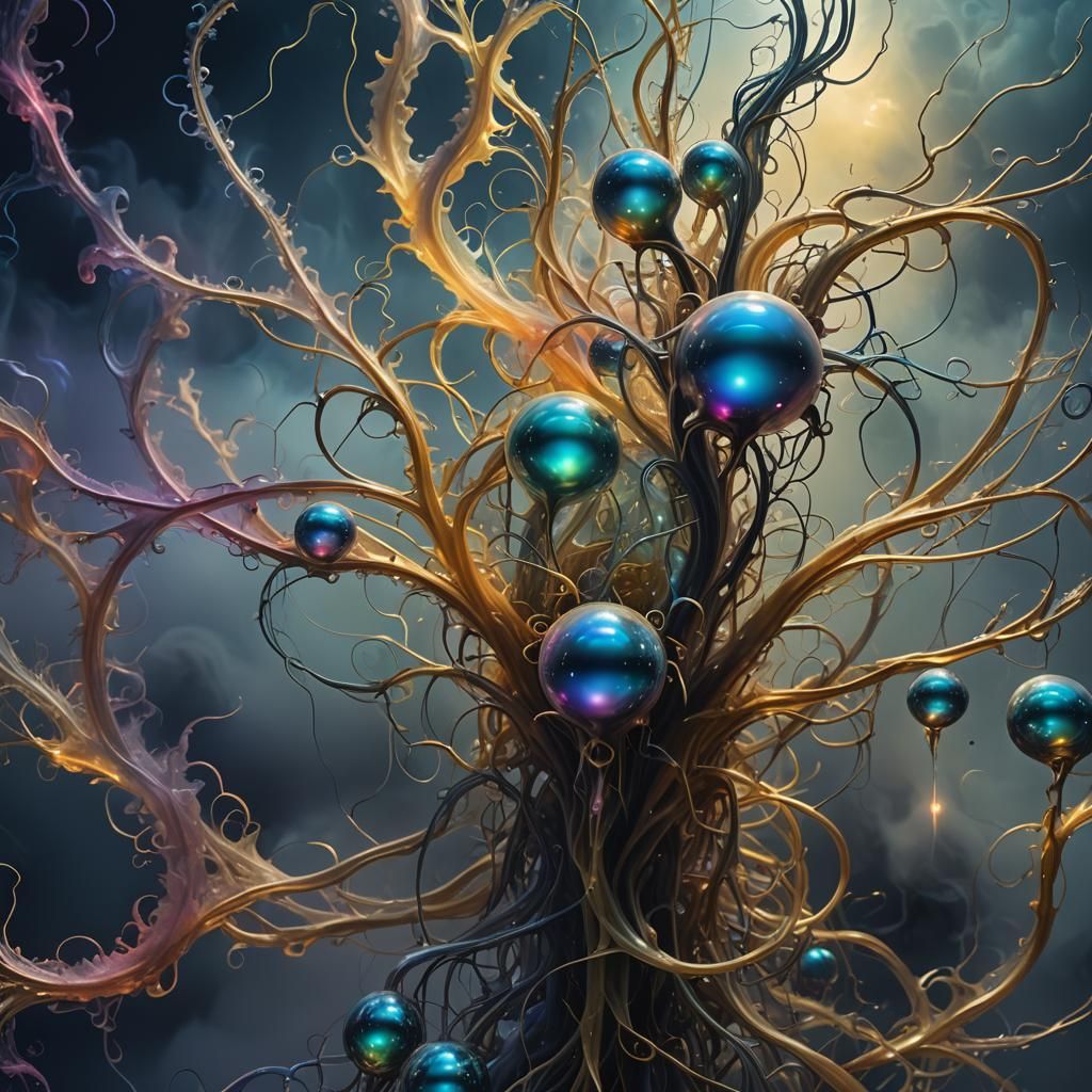 Ethereal Entity in Surrealist Style